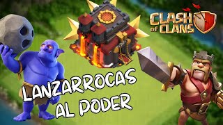 CÓMO ATACAR A LOS TH 10 CON LANZARROCAS  3 EJÉRCITOS CON LANZARROCAS 🌟🤯👍 CLASH OF CLANS [upl. by Mora18]