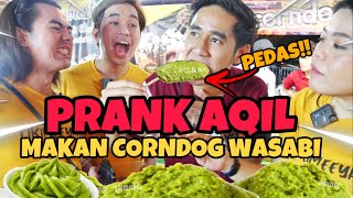 PRANK AQIL ZULKIFLEE MAKAN CORNDOG PEDAS WASABI [upl. by Akimot]