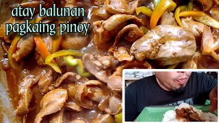 GRABE ANG SARAP ATAY BALUNAN RECIPEfilipino food [upl. by Whitelaw]