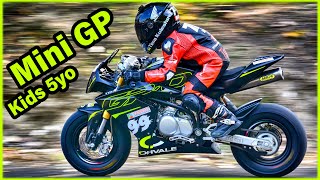 Test MiniGP bike Ohvale 110cc I TimaKuleshov 5 years [upl. by Varhol828]