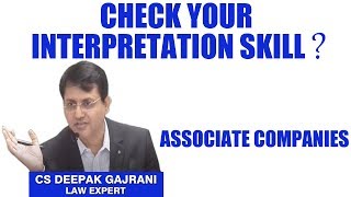 Associate Companies  CS Deepak Gajrani  CS EXECUTIVE I CA Inter I CMA I LLB I CSEET [upl. by Bass]