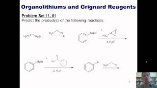 Chapter 11  Organometallic Chemistry Part 1 of 4 Grignard and organolithium reactions [upl. by Sucramal994]