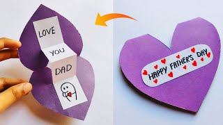 Fathers Day Heart Card pop up fathers day card Fathers Day card ideas dad fathers day gifts [upl. by Enigroeg416]