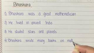 10 Lines on Bhaskara in English  Discover the Genius Behind Ancient Indian Mathematics [upl. by Dearborn18]