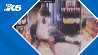 8yearold girl fights off robber with baseball bat [upl. by Idok197]