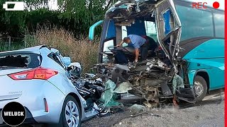 45 Tragic Moments Of Shocking And Devastating Car Crashes Got Instant Karma  Idiots In Cars [upl. by Turne]