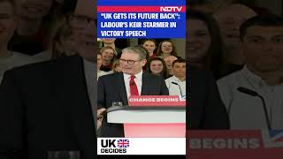 Keir Starmer Victory Speech  quotUK Gets Its Future Backquot Labours Keir Starmer In Victory Speech [upl. by Neliak858]