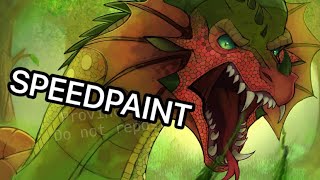 Pineapple attack speedpaint  Wings of Fire [upl. by Nomma]