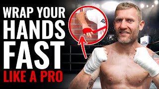 HOW TO WRAP YOUR OWN HANDS FOR BOXING BEST METHOD shorts [upl. by Castara561]