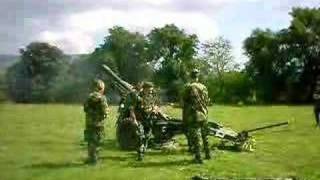 25 pounder field gun firing [upl. by Inasah]