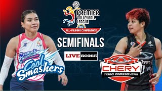 CREAMLINE vs CHERY TIGGO  PVL ALL FILIPINO CONFERENCE SEMI FINALS LIVE SCOREBOARD [upl. by Stutman]