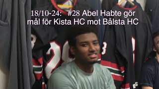 181024 ABE28 Abel Abte Kista HC gör 12 mot Bålsta HC [upl. by Anwahsar177]