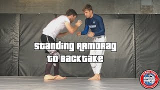 Standing Arm Drag to Back Take [upl. by Nivonod]