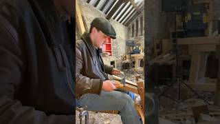 Making boxwood handles for my drawknife ireland handtools woodwork boxwood shorts [upl. by Elocan]