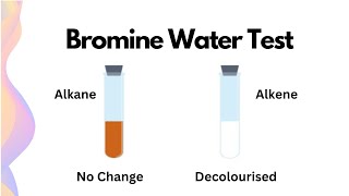 Bromine Water Test Explained HSC Chemistry [upl. by Natascha]