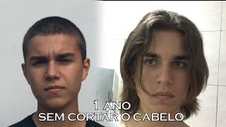 1 ANO DEIXANDO O CABELO CRESCER EVOLUÇÃO 20192020 [upl. by Sucram]