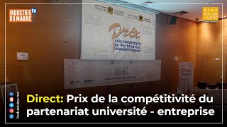 Direct Prix de la compétitivité du partenariat université  entreprise [upl. by Anileba]