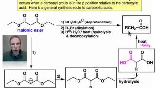 Decarboxylation of betaCarbonyl Acids [upl. by Nyladgam]