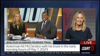 Jealous husband murder trial Ackerman hit McClendon with his truck in the early morning hours [upl. by Egidio]