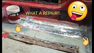 FORD ESCORT XR3I Mk4 Cabriolet Restoration project NSF Floor and chassis repair Part 2 [upl. by Tufts]