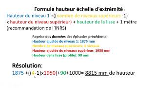 Calcul de la hauteur des échelles du palettier séquence dimensionnement du palettier [upl. by Raycher]