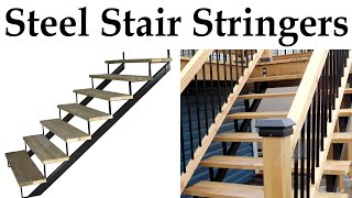 How to build a Steel Riser Stringer Staircase [upl. by Jessy295]