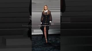 Gigi Hadid 🥵catwalk for ✨Versace fall winter 2024 fashion gigihadid [upl. by Kerwon]