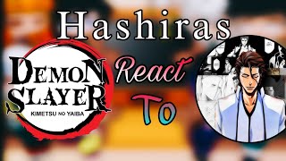 Hashira React to Ubuyashikis Crow as Aizen  Part 2 Demon Slayer React  gacha club [upl. by Yras]