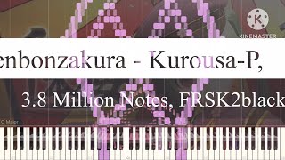 Black Midi Senbonzakura  KurousaP 38 Million Notes FRSK2blacker [upl. by Asseralc]