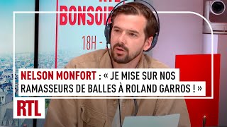 Roland Garros  Nelson Monfort mise sur les ramasseurs de balles [upl. by Adirehs]