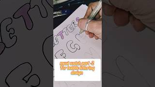 BeST BuBBLe CaLLIgrapHY for beginners trending calligraphy shortsbubble lettering tutorial [upl. by Allecsirp713]