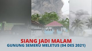 SEMERU MELETUSSUMBERWULUH Jam 4 WIB SIANG Jadi MALAM SEMERU MARAH [upl. by Salokcin]