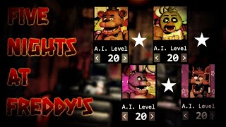 Five Nights At Freddys  20202020 Mode Complete [upl. by Nelg]