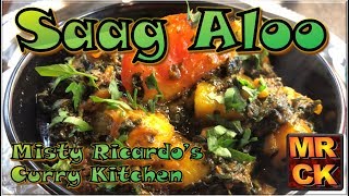 How to make Saag Aloo Indian Restaurant Style [upl. by Ahsino]