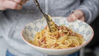 Spaghetti Carbonara Recipe  Classic Italian Pasta Recipe at Home [upl. by Rosecan]