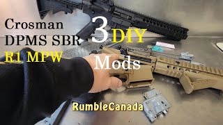 Crosman DPMS SBR MPW R1 3 Simple DIY mods for under  1 buck [upl. by Anahc781]