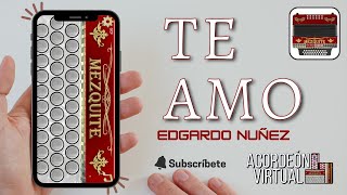 Te amo  Acordeón Mezquite  Tutorial Fácil [upl. by Philemon]