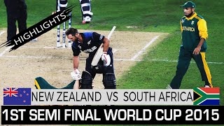 New Zealand vs South Africa 1st Semi final World Cup 2015 at Auckland [upl. by Ellennej]