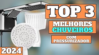 Top 3 melhores chuveiro com pressurizador para 2024  Qual o melhor chuveiro com pressurizador [upl. by Aznerol]