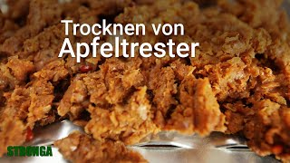 Trocknen von Apfel Karotten Tomaten und Traubentrester mit Stronga [upl. by Fezoj199]