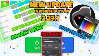 NEW UPDATE MODINVISIBLE BUTTONANARKY MENUCUSTOM SKINXELAHOT MACROVERSION 2271AGARIO MOBILE [upl. by Cherrita886]