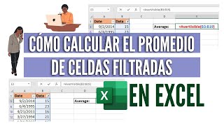 COMO CALCULAR EL PROMEDIO DE CELDAS FILTRADAS EN EXCEL [upl. by Aslehc]