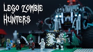 Lego Zombie Hunters  Halloween brickfilm with a giant 4x4 Crawler [upl. by Notsej201]