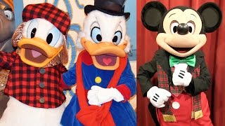 Mickeys Very Merry Christmas Party Character Montage 2016 w Talking Mickey Daisy Donald Scrooge [upl. by Ahsiekim229]