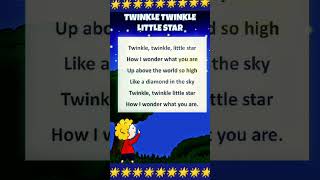 Twinkle Twinkle Little Star ।English rhymes For Kids । kidspoem englishrhymes [upl. by Schuman]