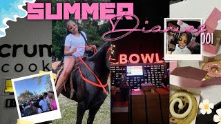 SUMMER DIARIES 001 ✰  trail ride bowling horses crumble and more [upl. by Ycnan]