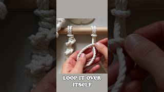 Half Hitch Spiral Knot halfhitchspiral macrametutorial macrame [upl. by Tirrej]