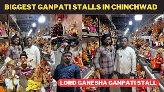 CHINCHWADS BIGGEST amp BEAUTIFUL  ECOFRIENDLY amp DRAPPERY GANPATI STALL  LORD GANESHA GANPATI STALL [upl. by Anak]