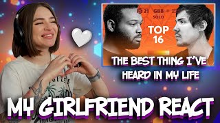 My GIRLFRIEND React  King Inertia vs Helium I GRAND BEATBOX BATTLE 2021 [upl. by Llehsad]