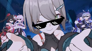 D4DJ but its Honkai star rail quantam girls 60fps [upl. by Gnilhsa]